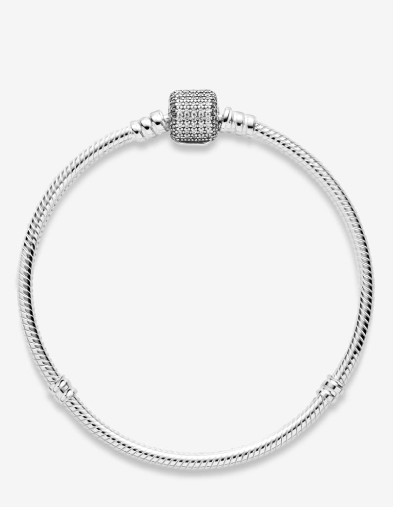 Brazalete Pandora Moments con Broche de Pavé Brillante