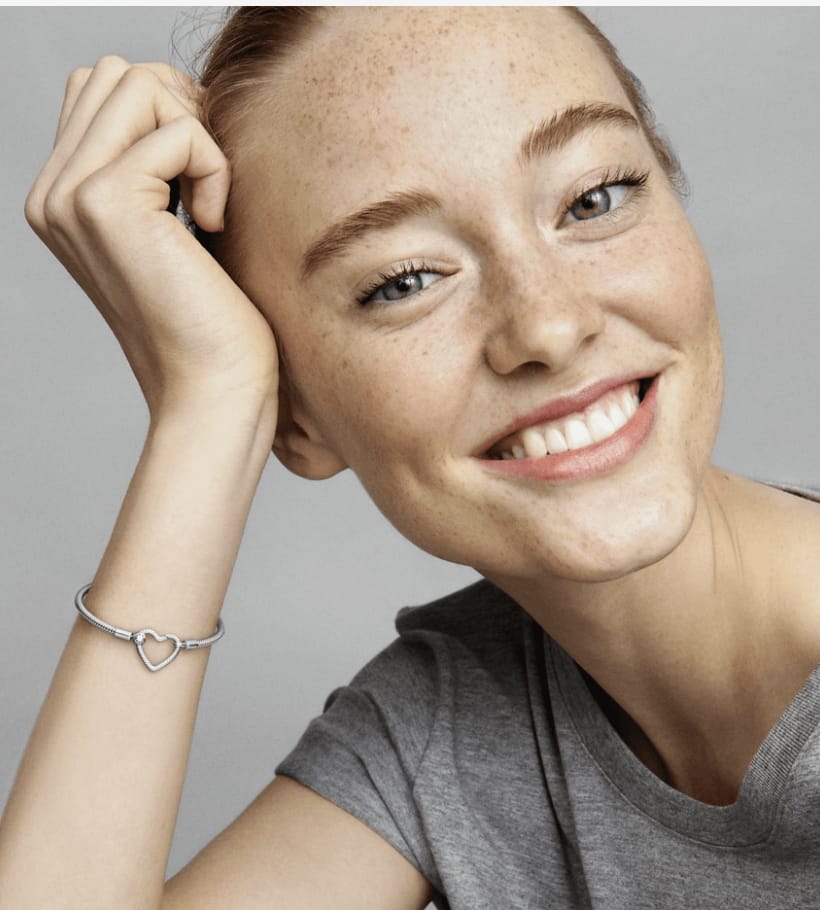 Brazalete Pandora con Cierre de Corazón