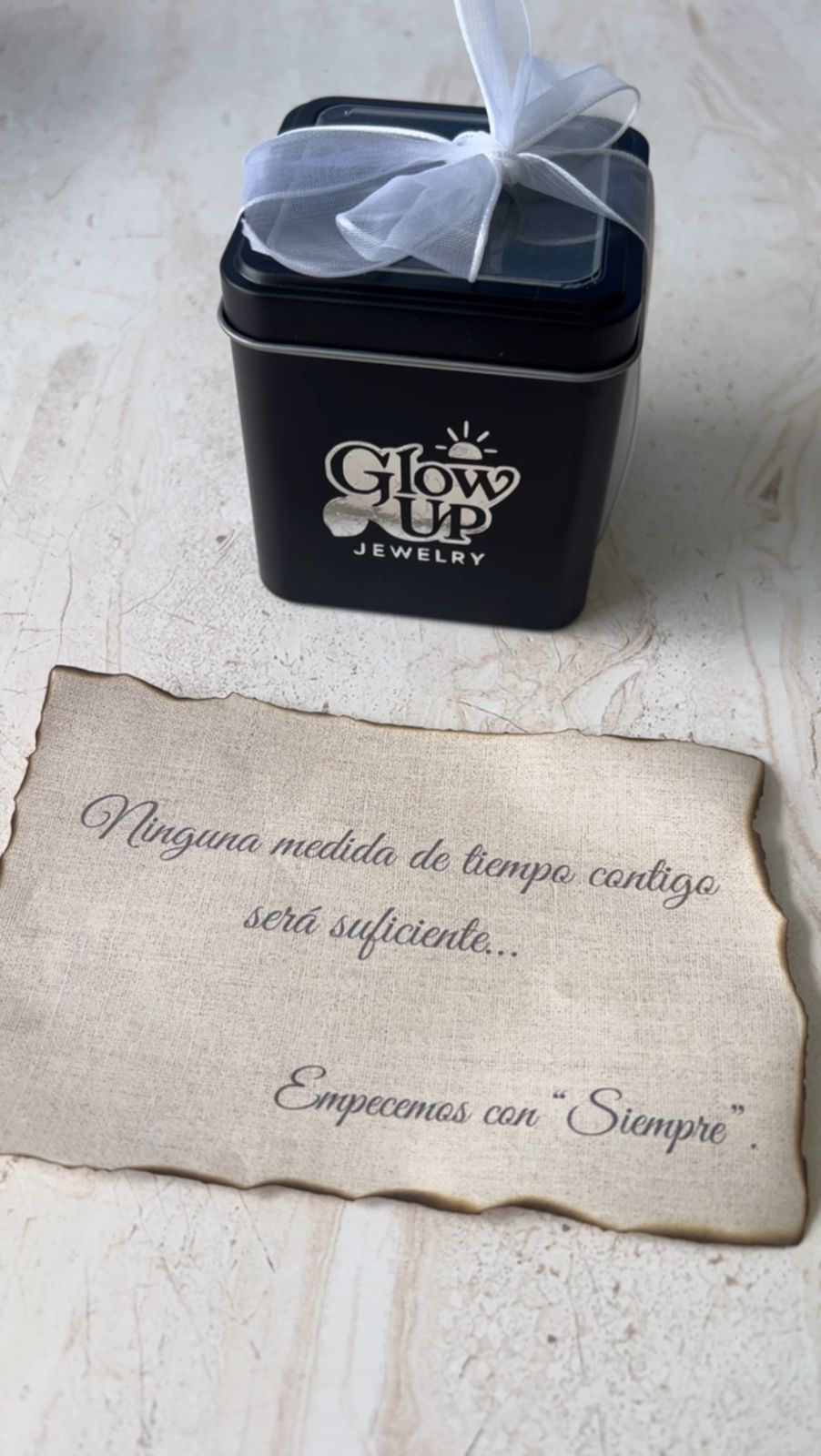 Reloj + Tarjeta personalizada