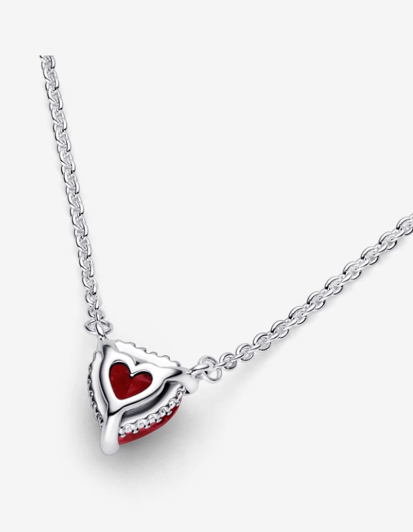 Collar Pandora Collier con Corazón Rojo Brillante