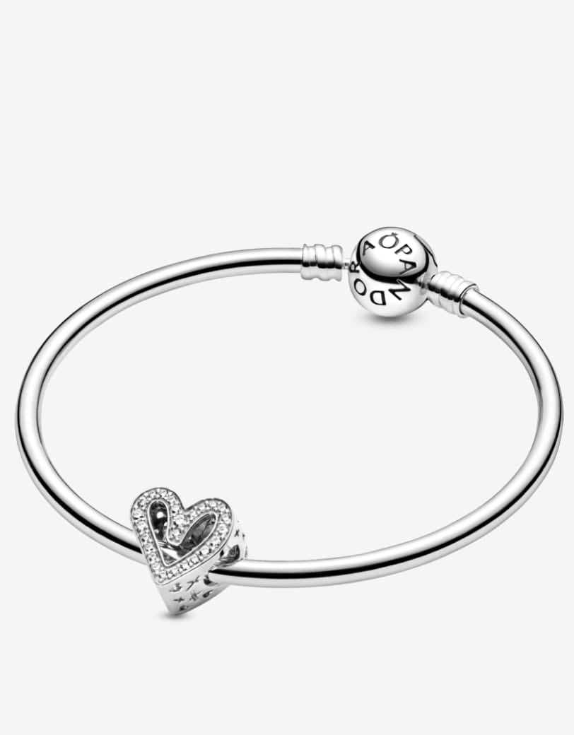 Charm Pandora Silueta Corazón Brillante
