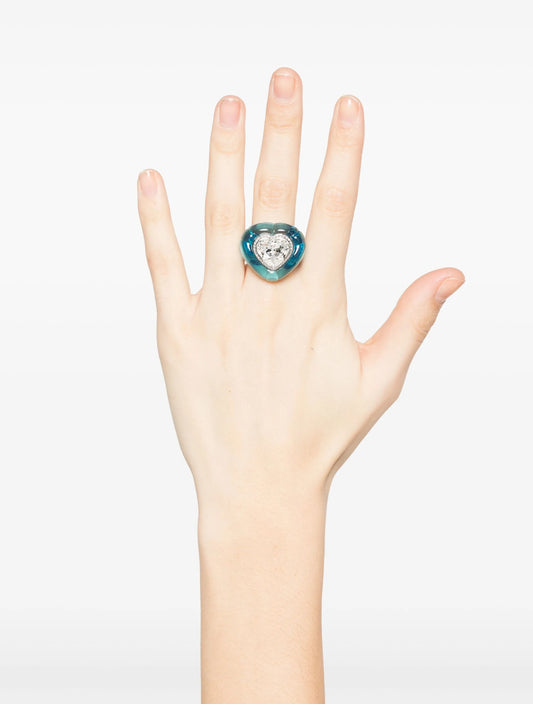 Anillo Swarovski Dulcis en forma de corazón