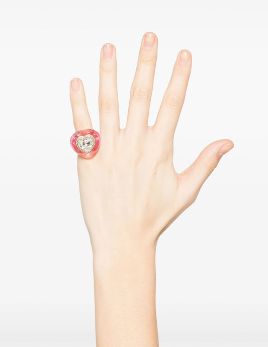 Anillo Swarovski Dulcis en forma de corazón