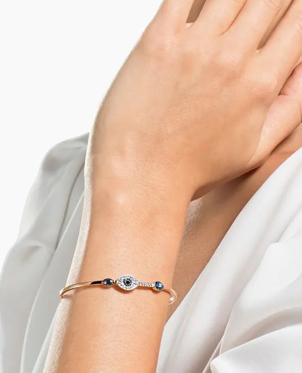 Brazalete Swarovski Duo Evil Eye