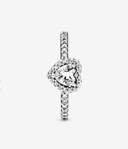 Anillo Pandora Corazón Brillante
