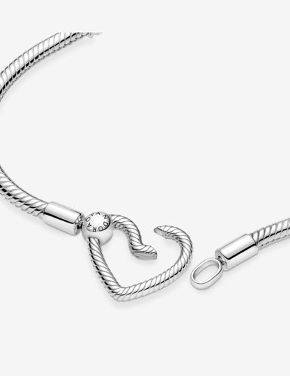 Brazalete Pandora con Cierre de Corazón